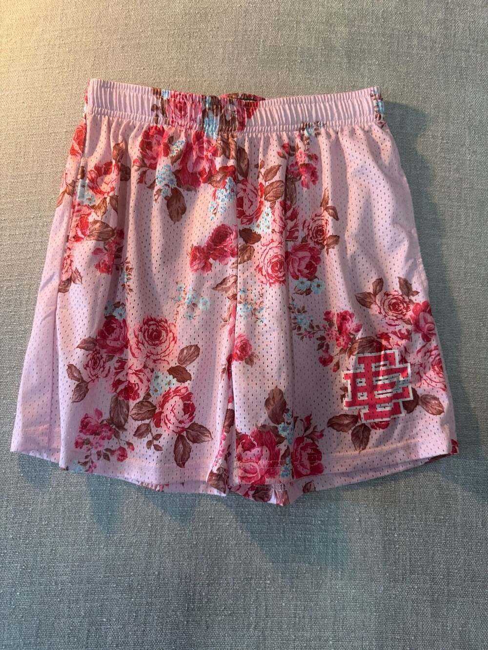 Eric Emanuel Floral Mesh Shorts Size M